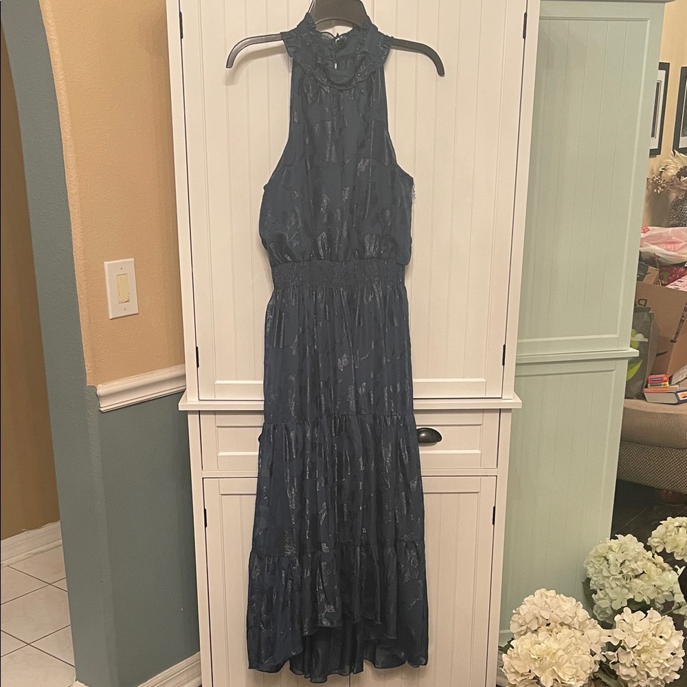 Chic High Low deep emerald green Dress